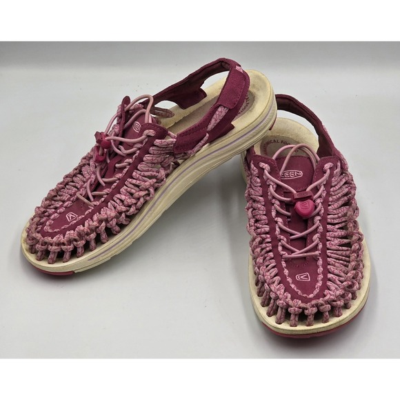 Keen Women's 9 Uneek Paracord Bungee Cord Rope Hiking Sandals Water Shoes Purple - Picture 6 of 12